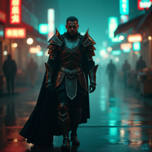 Luxury Lifestyle — Warrior In Intricately Detailed Armor Catching Cinematic #0014 (Krea)
