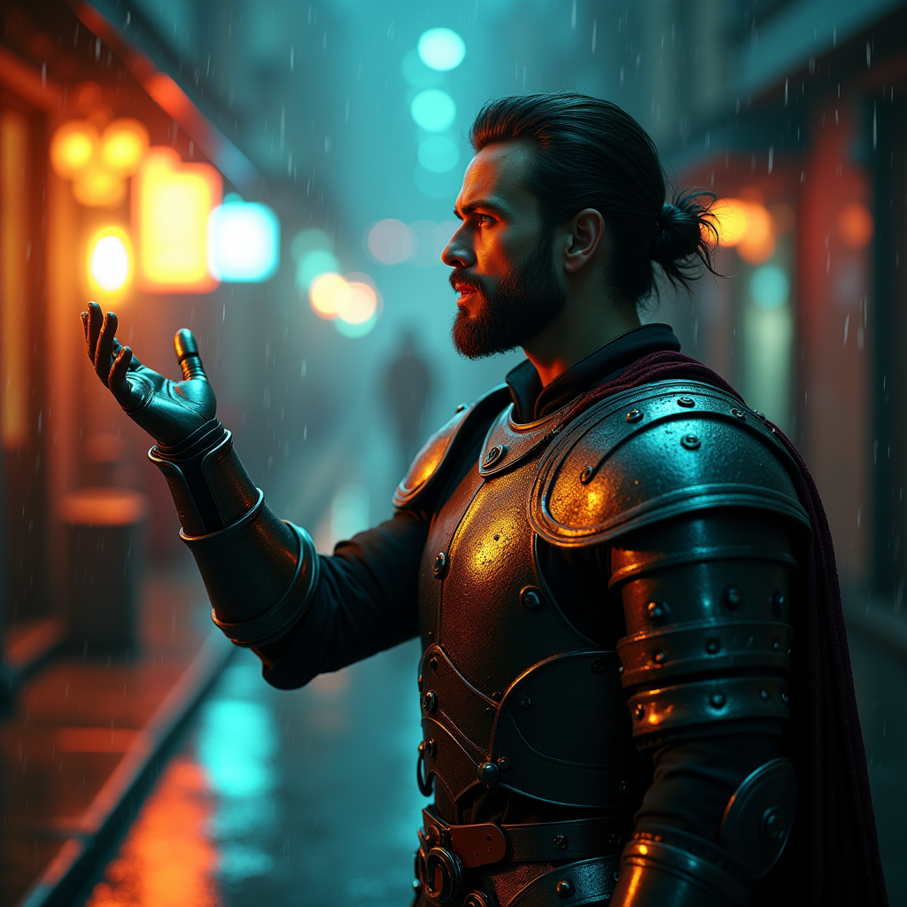 Luxury Lifestyle — Warrior In Intricately Detailed Armor Catching Cinematic #0026 (Krea)
