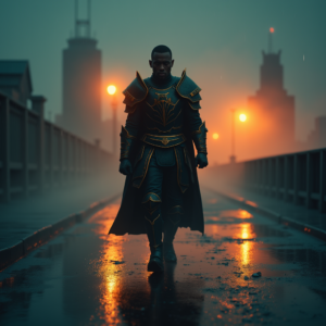 Luxury Lifestyle — Warrior In Intricately Detailed Armor Catching Cinematic #0050 (Krea)