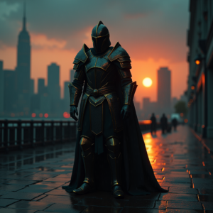Luxury Lifestyle — Warrior In Intricately Detailed Armor Catching Cinematic #0056 (Leonardo)
