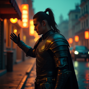 Luxury Lifestyle — Warrior In Intricately Detailed Armor Catching Cinematic #0062 (Krea)