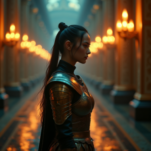 Luxury Lifestyle — Warrior In Intricately Detailed Armor Catching Cinematic #0074 (Krea)
