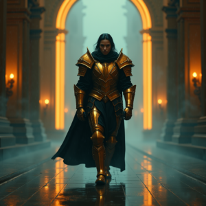 Luxury Lifestyle — Warrior In Intricately Detailed Armor Catching Cinematic #0086 (Krea)