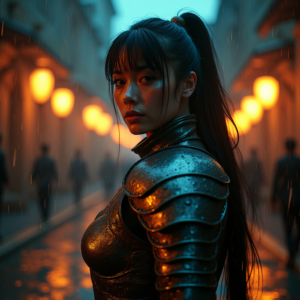 Luxury Lifestyle — Warrior In Intricately Detailed Armor Catching Cinematic #0146 (Krea)