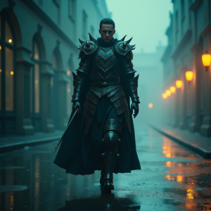 Luxury Lifestyle — Warrior In Intricately Detailed Armor Catching Cinematic #0158 (Krea)