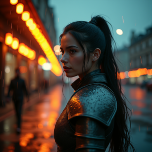 Luxury Lifestyle — Warrior In Intricately Detailed Armor Catching Cinematic #0182 (Krea)
