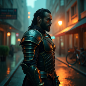 Luxury Lifestyle — Warrior In Intricately Detailed Armor Catching Cinematic #0200 (Leonardo)