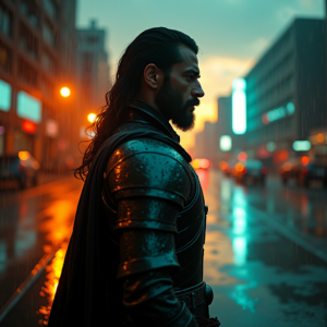 Luxury Lifestyle — Warrior In Intricately Detailed Armor Catching Cinematic #0260 (Leonardo)