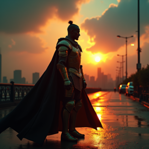 Luxury Lifestyle — Warrior In Intricately Detailed Armor Catching Cinematic #0272 (Leonardo)