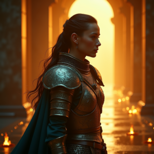 Luxury Lifestyle — Warrior In Intricately Detailed Armor Catching Cinematic #0278 (Krea)