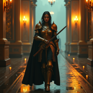 Luxury Lifestyle — Warrior In Intricately Detailed Armor Catching Cinematic #0284 (Leonardo)