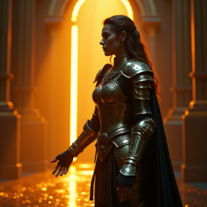 Luxury Lifestyle — Warrior In Intricately Detailed Armor Catching Cinematic #0302 (Krea)