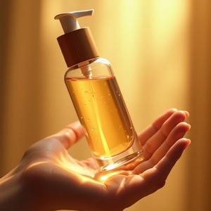 Luxury Product Ads — Minimalist Skincare Bottle With A Bamboo Product Ads #0006 (Recraft)