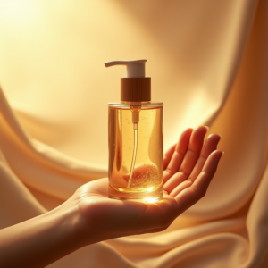 Luxury Product Ads — Minimalist Skincare Bottle With A Bamboo Product Ads #0030 (Recraft)