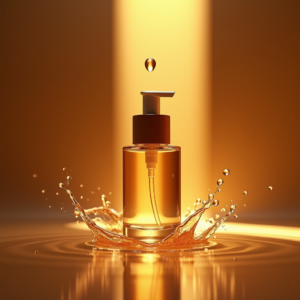 Luxury Product Ads — Minimalist Skincare Bottle With A Bamboo Product Ads #0048 (Stable Diffusion)