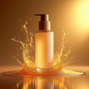 Luxury Product Ads — Minimalist Skincare Bottle With A Bamboo Product Ads #0060 (Stable Diffusion)