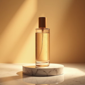 Luxury Product Ads — Minimalist Skincare Bottle With A Bamboo Product Ads #0108 (Stable Diffusion)