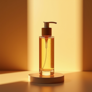 Luxury Product Ads — Minimalist Skincare Bottle With A Bamboo Product Ads #0180 (Stable Diffusion)