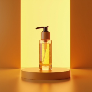 Luxury Product Ads — Minimalist Skincare Bottle With A Bamboo Product Ads #0216 (Stable Diffusion)