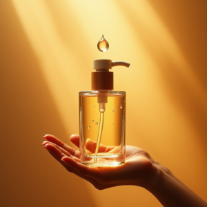 Luxury Product Ads — Minimalist Skincare Bottle With A Bamboo Product Ads #0228 (Stable Diffusion)