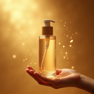 Luxury Product Ads — Minimalist Skincare Bottle With A Bamboo Product Ads #0240 (Stable Diffusion)