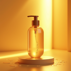 Luxury Product Ads — Minimalist Skincare Bottle With A Bamboo Product Ads #0288 (Stable Diffusion)