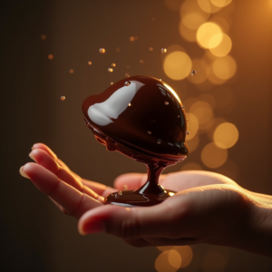 Luxury Product Ads — Rich Dark-chocolate Dessert With A Glossy Product Ads #0003 (Gemini)