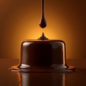 Luxury Product Ads — Rich Dark-chocolate Dessert With A Glossy Product Ads #0189 (Seedream)