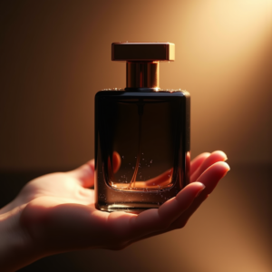 Luxury Product Ads — Sleek Matte-black Perfume Bottle With A Product Ads #0013 (FLUX)