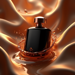Luxury Product Ads — Sleek Matte-black Perfume Bottle With A Product Ads #0061 (FLUX)