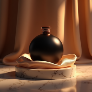 Luxury Product Ads — Sleek Matte-black Perfume Bottle With A Product Ads #0097 (FLUX)