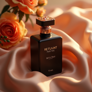 Luxury Product Ads — Sleek Matte-black Perfume Bottle With A Product Ads #0133 (FLUX)