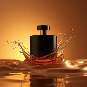 Luxury Product Ads — Sleek Matte-black Perfume Bottle With A Product Ads #0277 (FLUX)