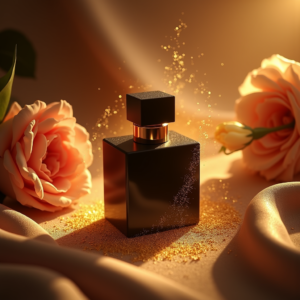 Luxury Product Ads — Sleek Matte-black Perfume Bottle With A Product Ads #0343 (Ideogram)
