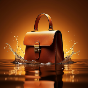 Luxury Product Ads — Tailored Leather Handbag With Polished Gold Product Ads #0052 (ChatGPT)