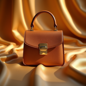 Luxury Product Ads — Tailored Leather Handbag With Polished Gold Product Ads #0244 (ChatGPT)