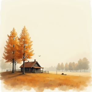 Minimalist — Cozy Countryside Cottage Nestled Among Tall Illustration Styles #0175 (Dreamina)