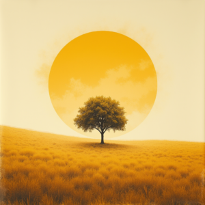 Minimalist — Lone Tree Standing In A Sweeping Illustration Styles #0285 (Stable Diffusion)