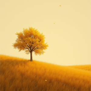 Minimalist — Lone Tree Standing In A Sweeping Illustration Styles #0297 (Stable Diffusion)