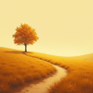 Minimalist — Lone Tree Standing In A Sweeping Illustration Styles #0309 (Stable Diffusion)