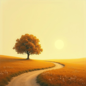 Minimalist — Lone Tree Standing In A Sweeping Illustration Styles #0345 (Stable Diffusion)