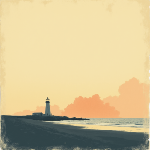 Minimalist — Quiet Coastal Lighthouse Against A Soft Illustration Styles #0265 (ChatGPT)