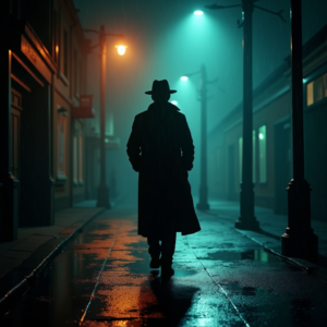 Movie Scenes — Detective In A Rain-damp Trench Coat Cinematic #0229 (Midjourney)