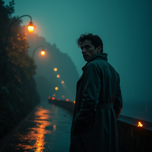 Movie Scenes — Detective In A Rain-damp Trench Coat Cinematic #0319 (Firefly)