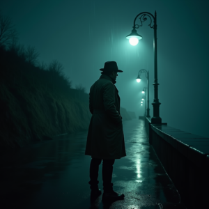 Movie Scenes — Detective In A Rain-damp Trench Coat Cinematic #0337 (Midjourney)