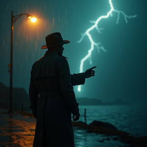 Movie Scenes — Detective In A Rain-damp Trench Coat Cinematic #0343 (Firefly)