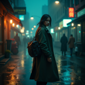 Movie Scenes — Lone Traveler In A Weathered Long Cinematic #0001 (Midjourney)