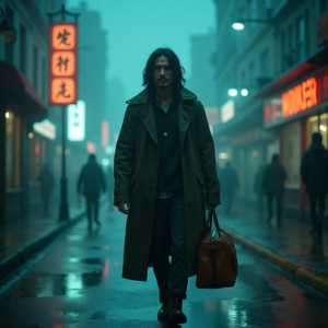 Movie Scenes — Lone Traveler In A Weathered Long Cinematic #0013 (Midjourney)