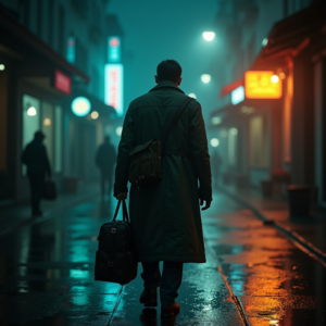 Movie Scenes — Lone Traveler In A Weathered Long Cinematic #0025 (Midjourney)