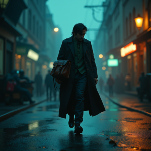 Movie Scenes — Lone Traveler In A Weathered Long Cinematic #0175 (Firefly)